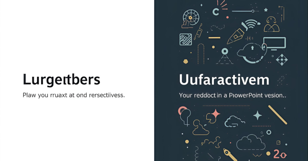 Before and after AI slide makeover Before and after AI slide makeover