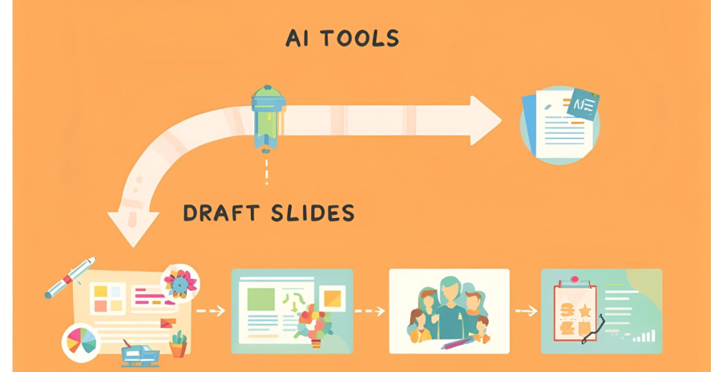 From prompt to slides Prompt to slide generation workflow